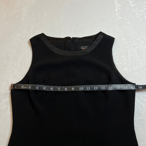 Tahari ASL Sleeveless Round Neck Knee Length Sheath Dress Size 4 Office LBD - Picture 10 of 11